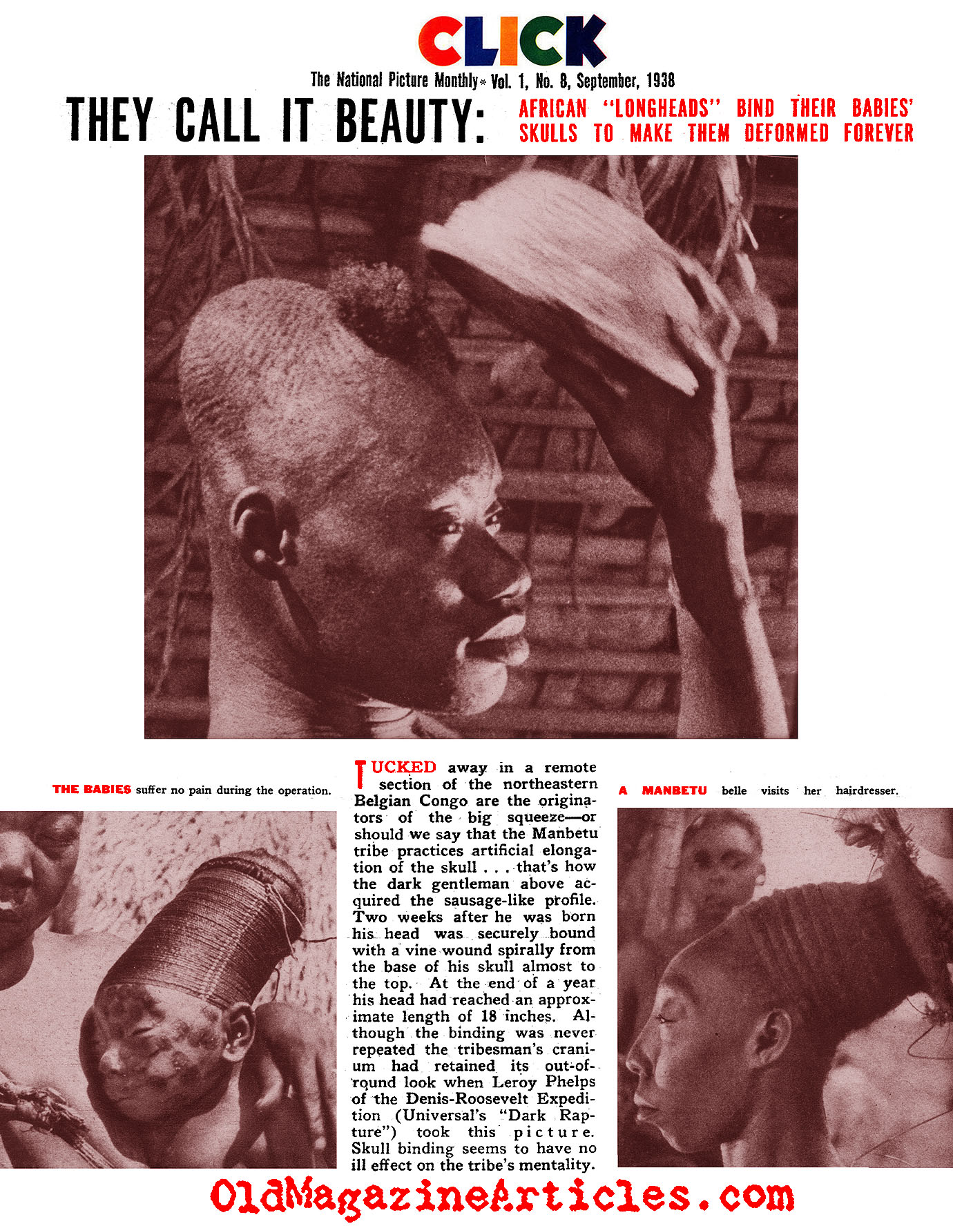Beauty in the Congo (Click Magazine, 1938)