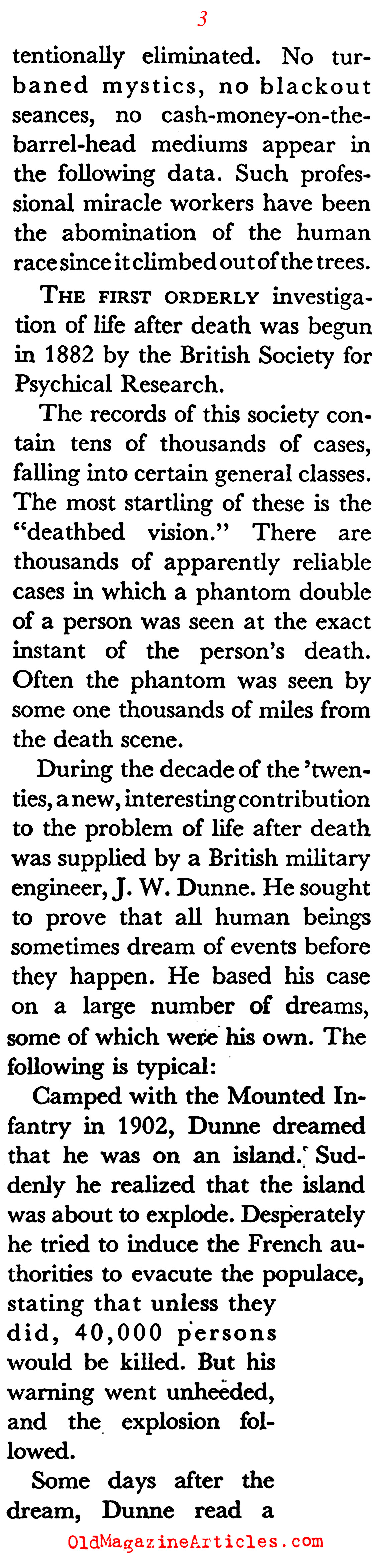 Comprehending the Afterlife (Coronet Magazine, 1941)