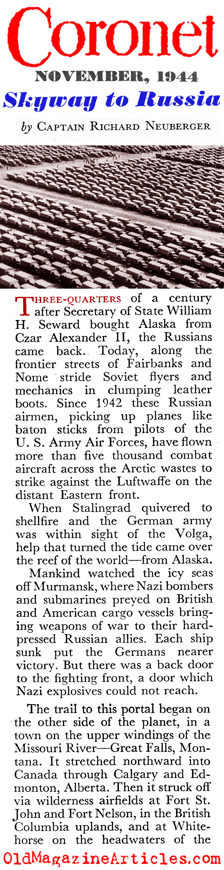 Lend-Lease for the Eastern Front (Coronet Magazine, 1944) 