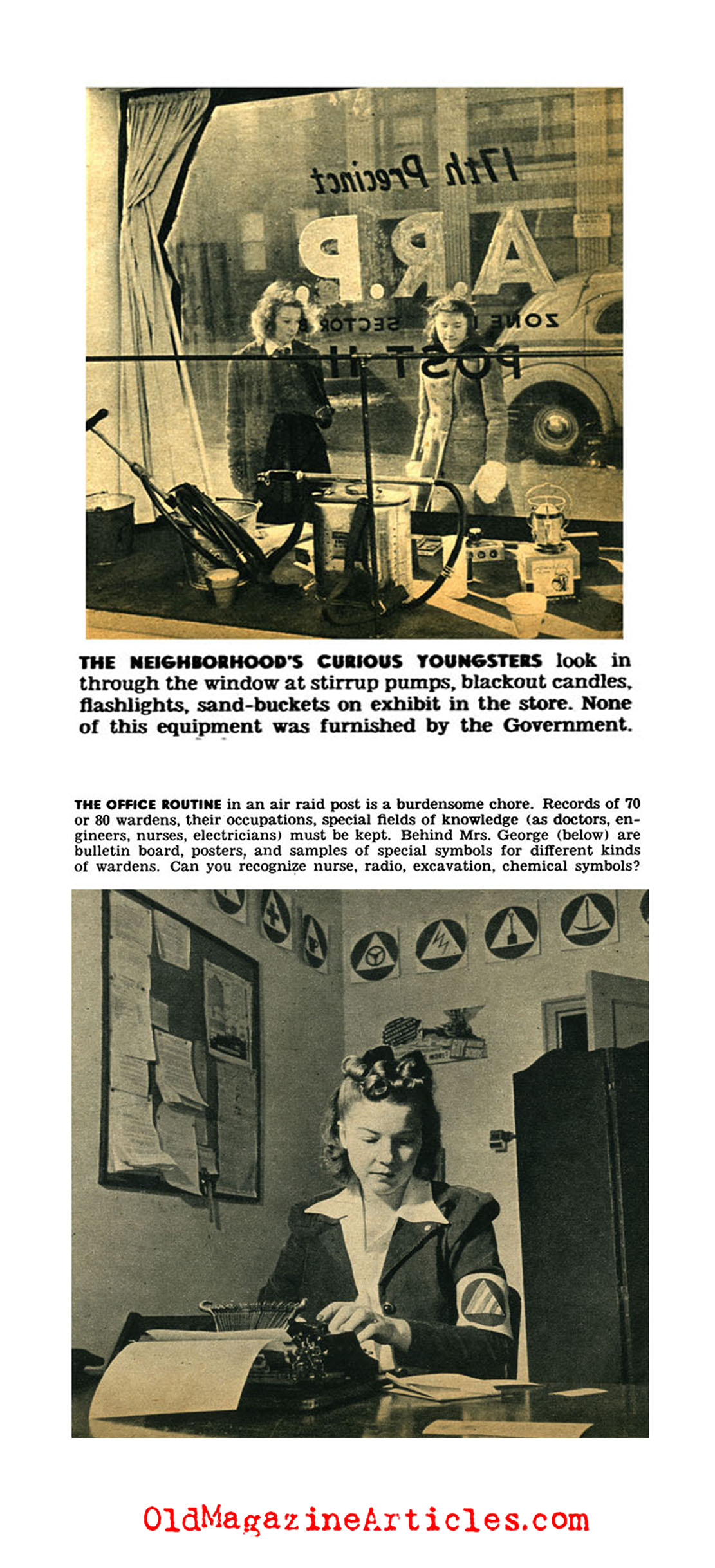 Air-Raid Wardens on the Home Front (ClicK Magazine, 1942)