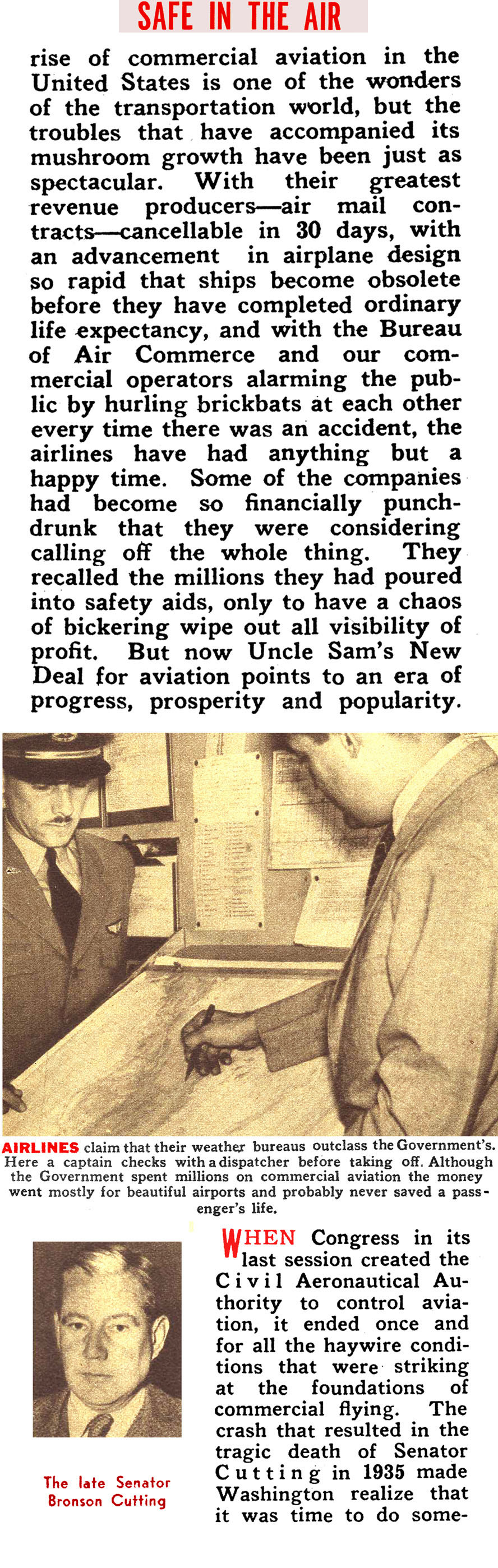 The First Ten Years of Passenger Air Travel (Click Magazine, 1938)