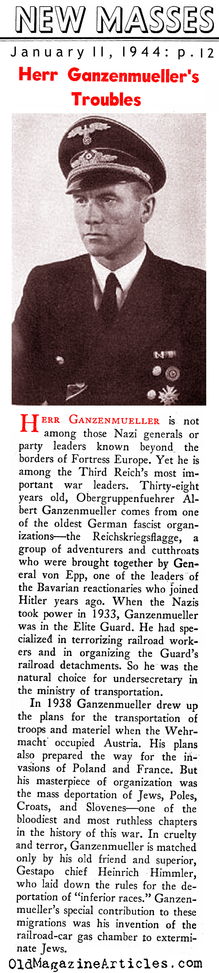 Albert Ganzenmüller (New Masses, 1944)