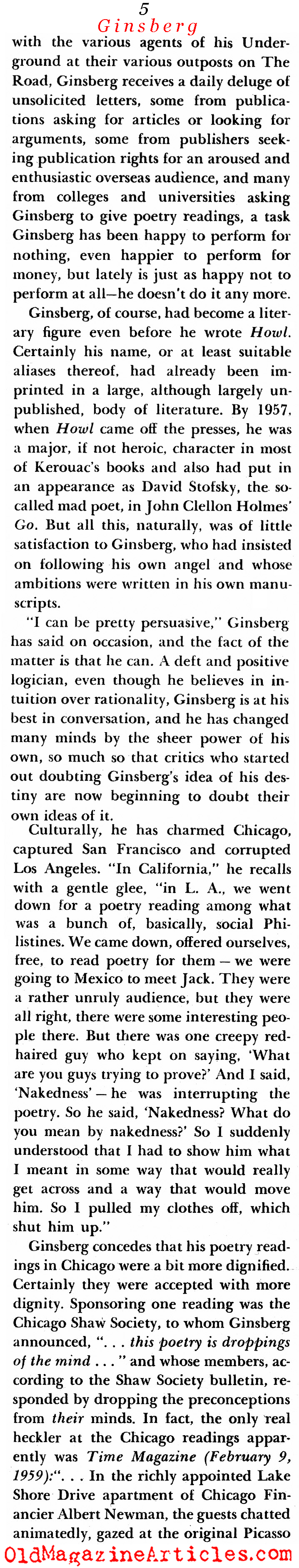 The Prophet of the Beats (Nugget Magazine, 1960)