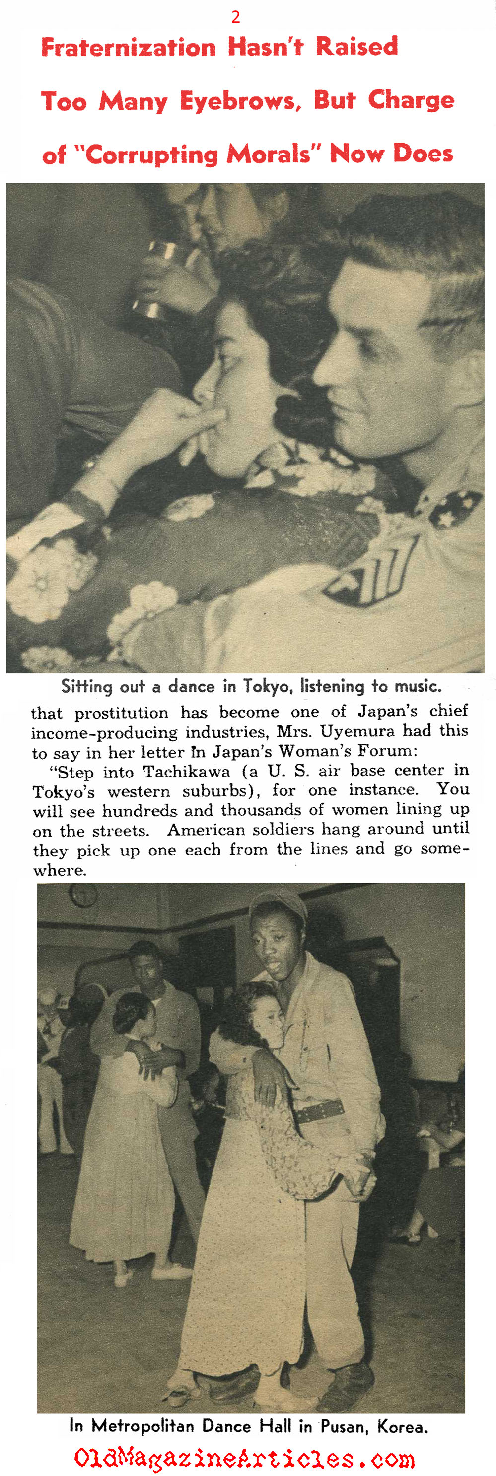 GI Joe and the Women of Japan... (Pic Magazine, 1952)