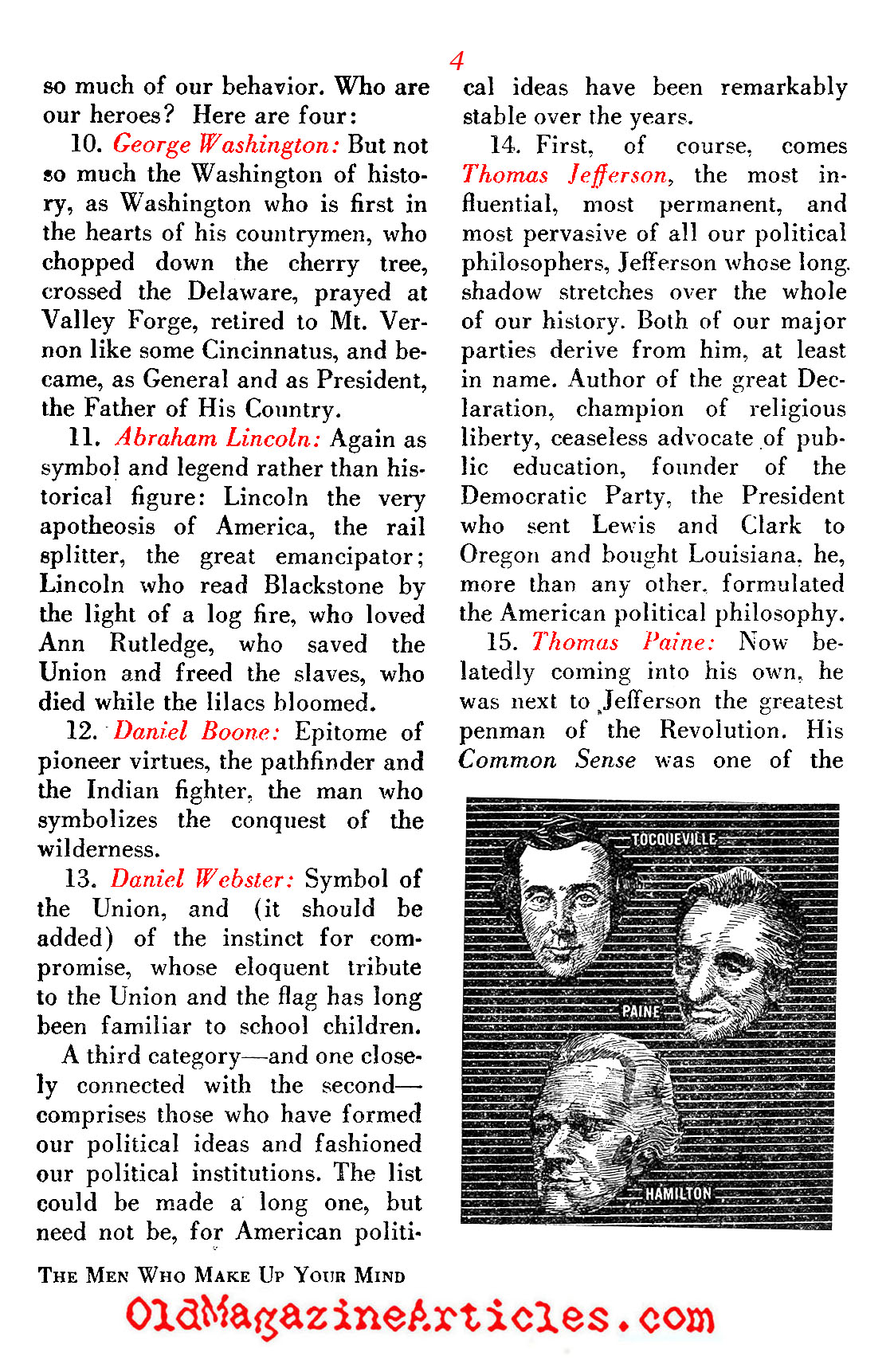 They Molded the American Mind ('48 Magazine, 1948)