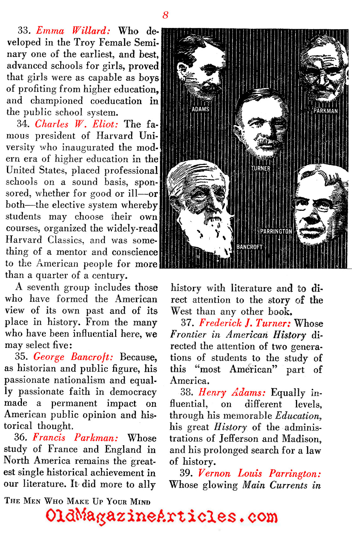 They Molded the American Mind ('48 Magazine, 1948)