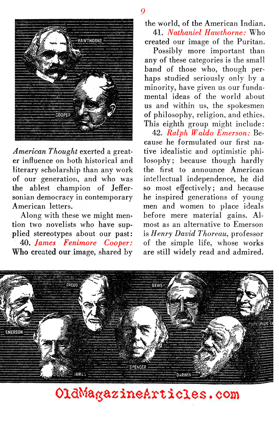 They Molded the American Mind ('48 Magazine, 1948)