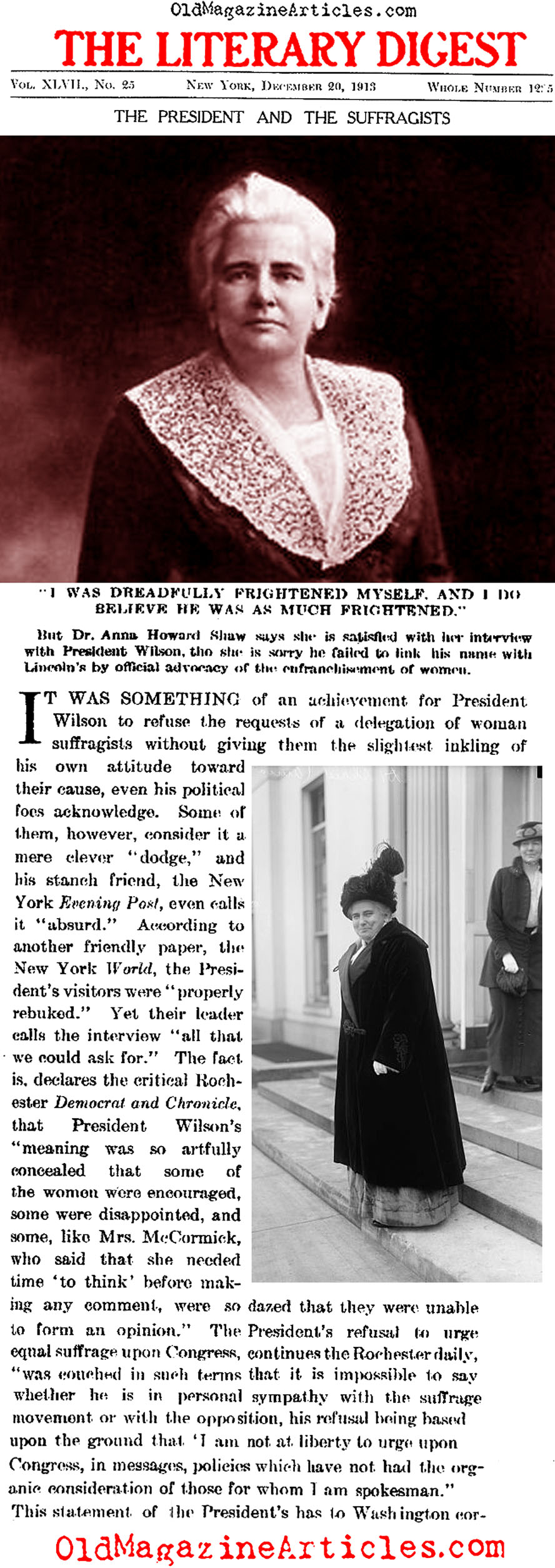 Dr. Anna Howard Shaw (Literary Digest, 1913)