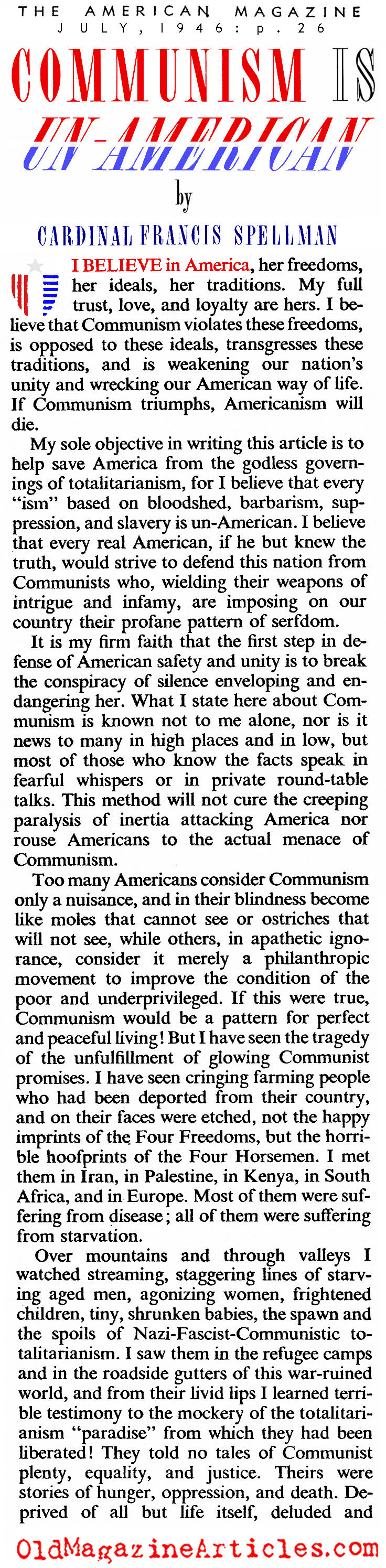 Un-Americanism  (The American Magazine, 1946)