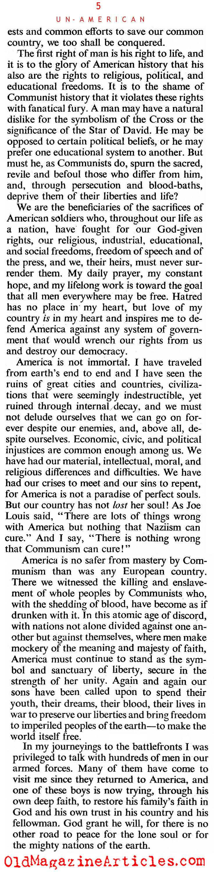 Un-Americanism  (The American Magazine, 1946)