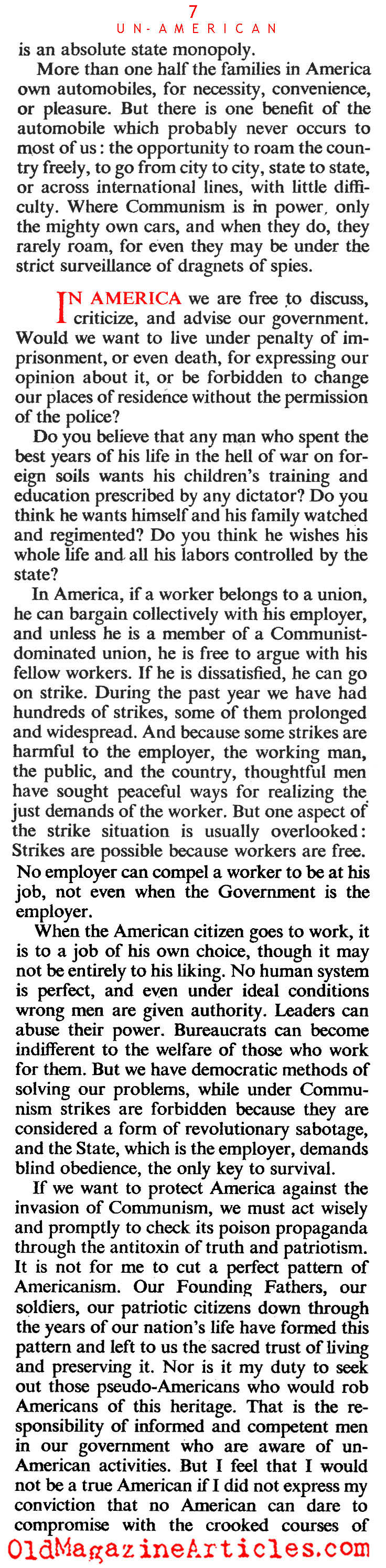 Un-Americanism  (The American Magazine, 1946)