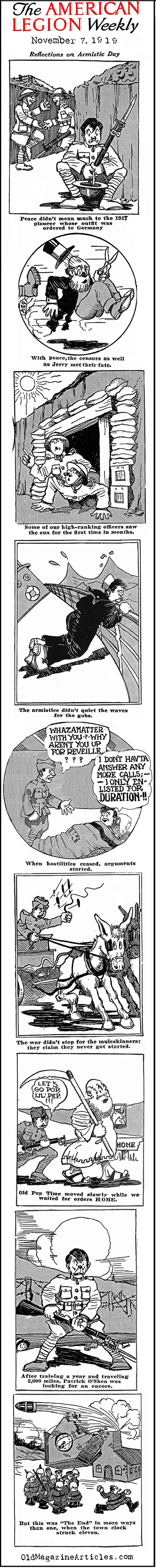 Armistice Cartoon (American Legion Weekly, 1919)