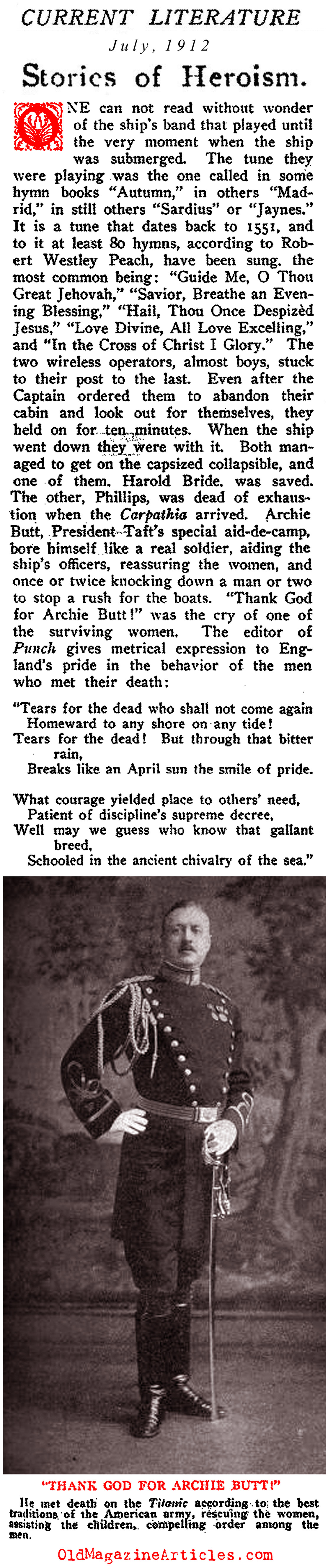 The Stories of Gallantry (Current Literature Magazine, 1912)