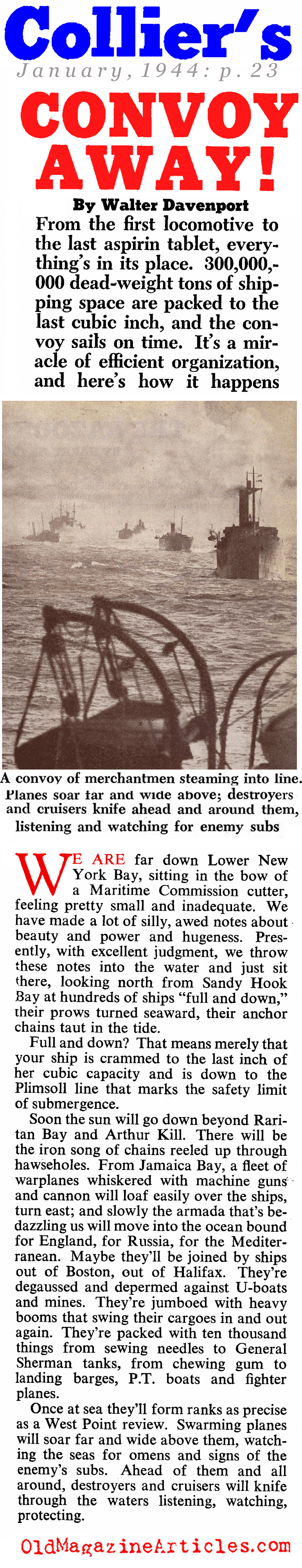 The Atlantic Convoys (Collier's Magazine, 1944)