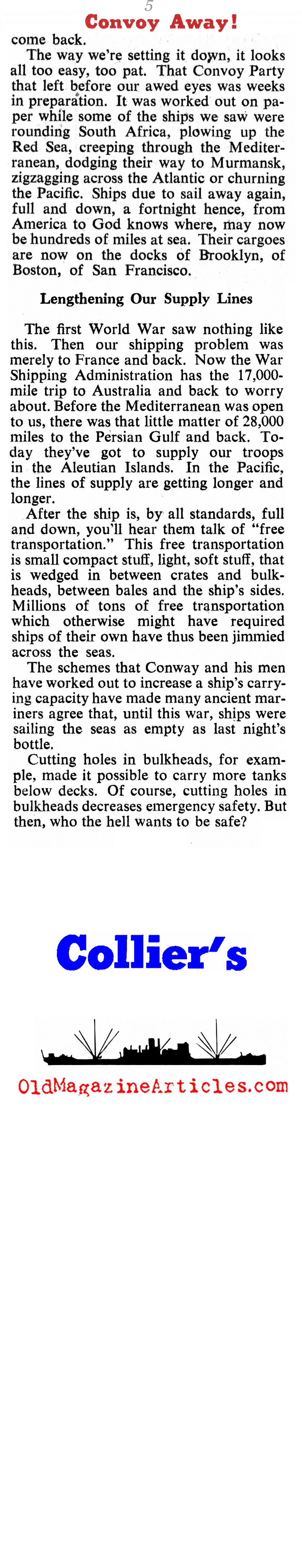 The Atlantic Convoys (Collier's Magazine, 1944)