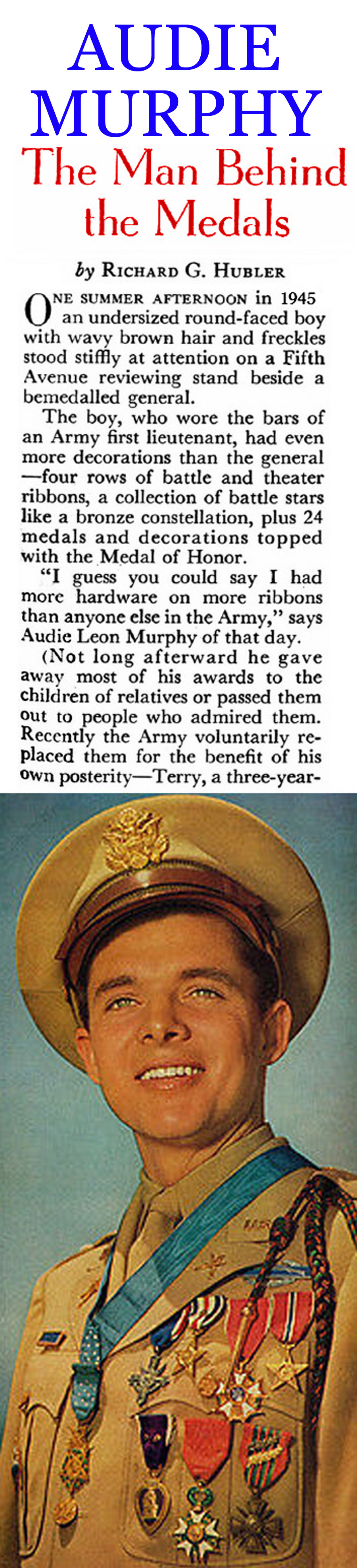 Audie Murphy: the Most Decorated  (Coronet Magazine, 1955)