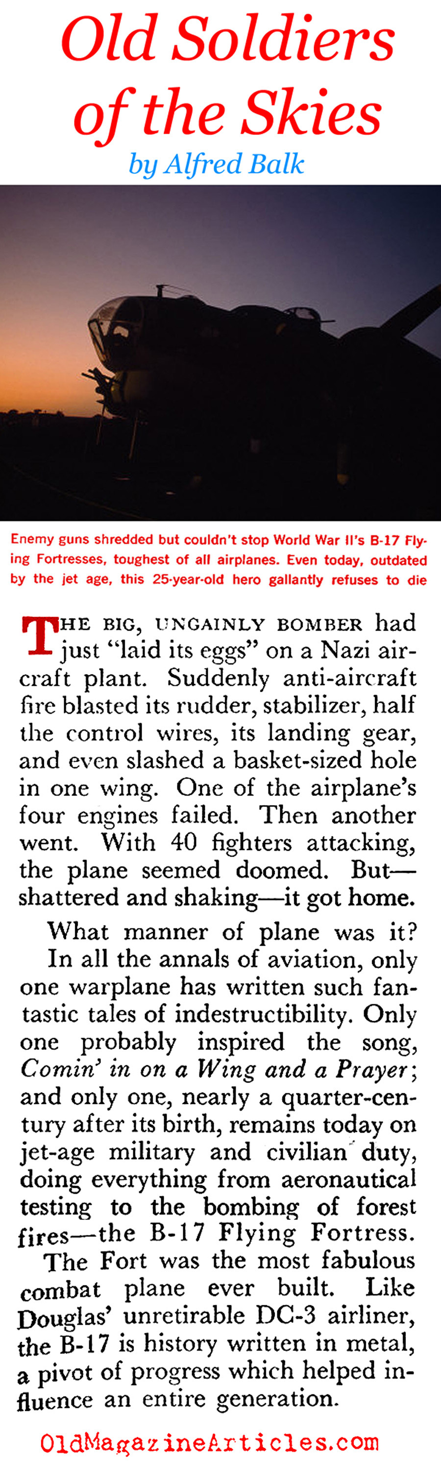 The B-17 (Coronet Magazine, 1959)