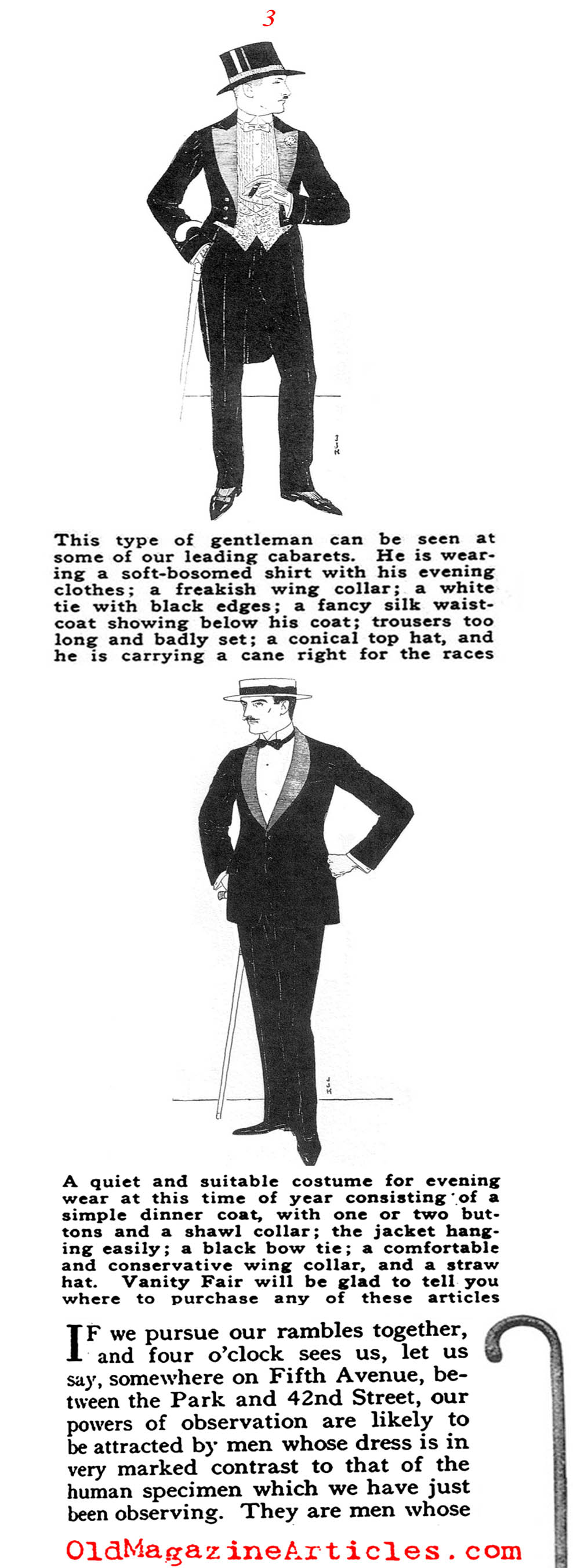 The Well Dressed Man Confronts Bad Taste  (Vanity Fair Magazine, 1918)