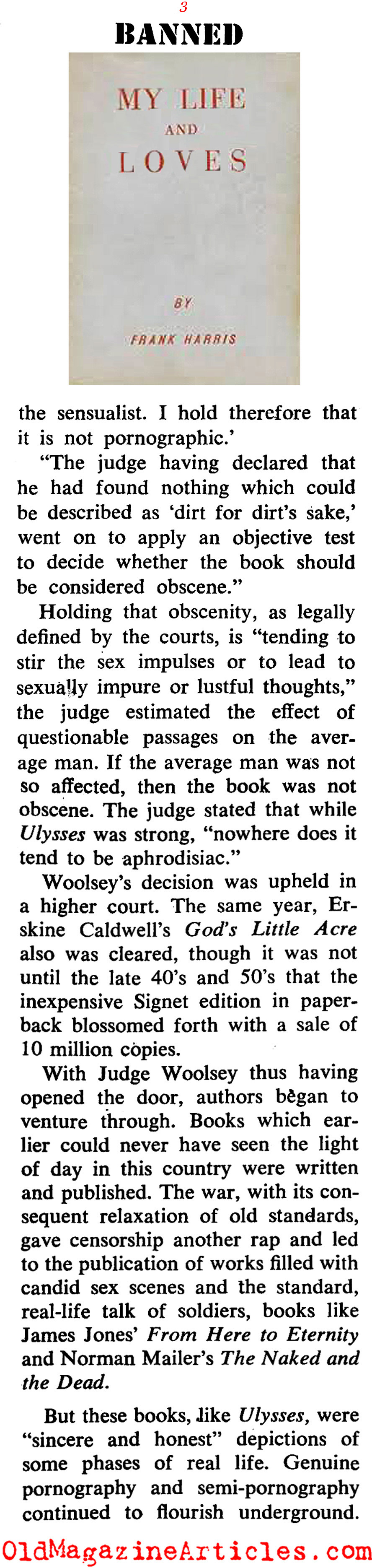 Banned Book$ (Coronet Magazine, 1964)