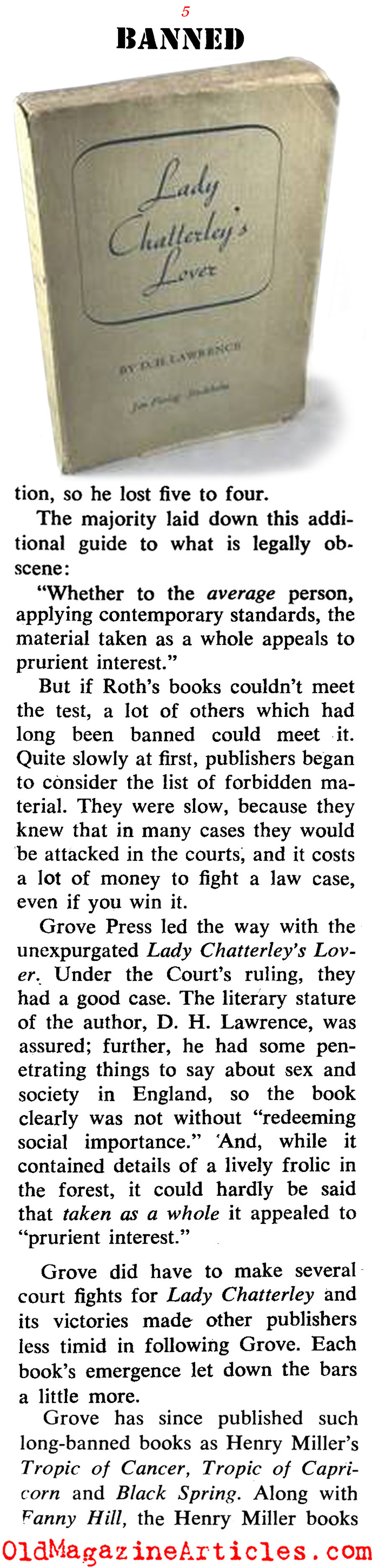 Banned Book$ (Coronet Magazine, 1964)