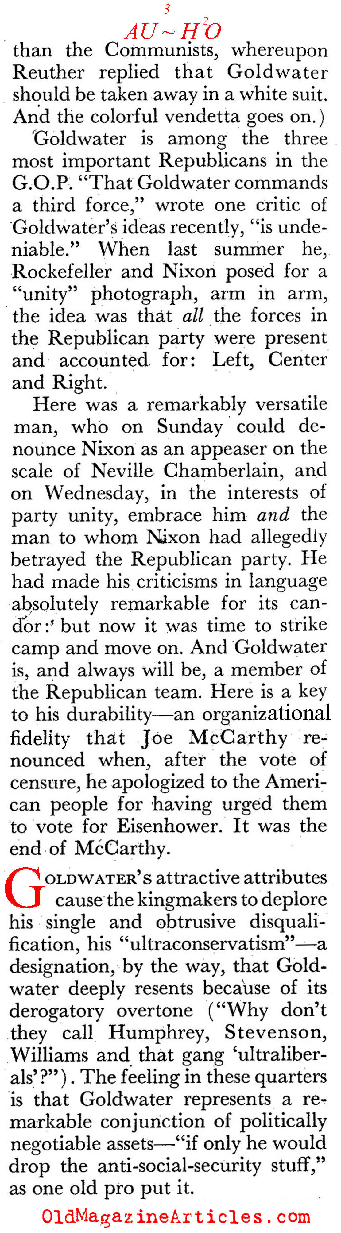The Father of American Conservativism (Coronet Magazine, 1961)