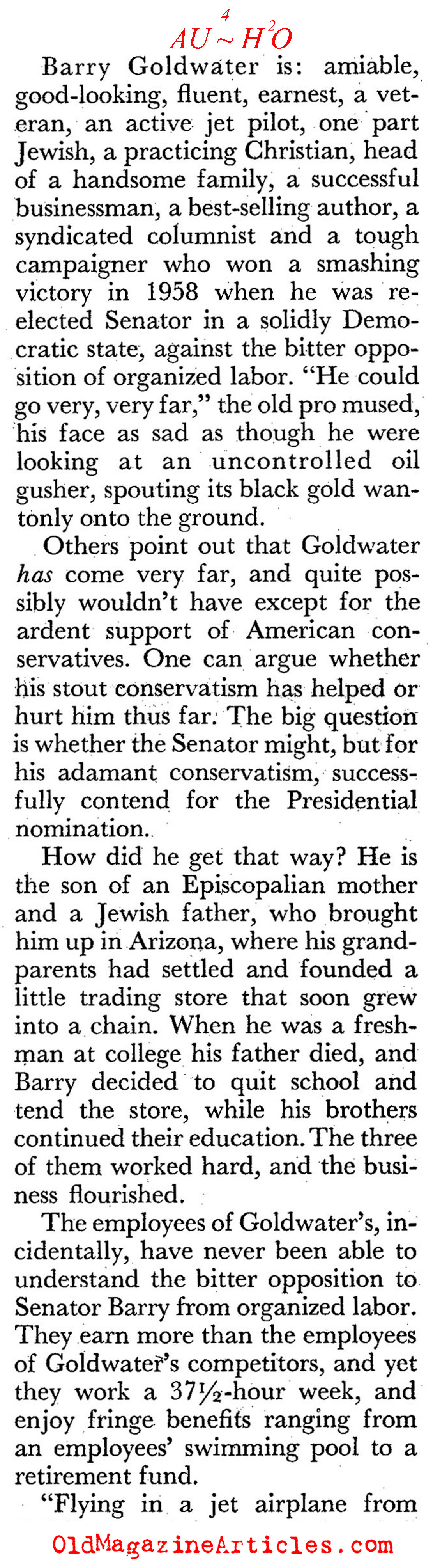The Father of American Conservativism (Coronet Magazine, 1961)