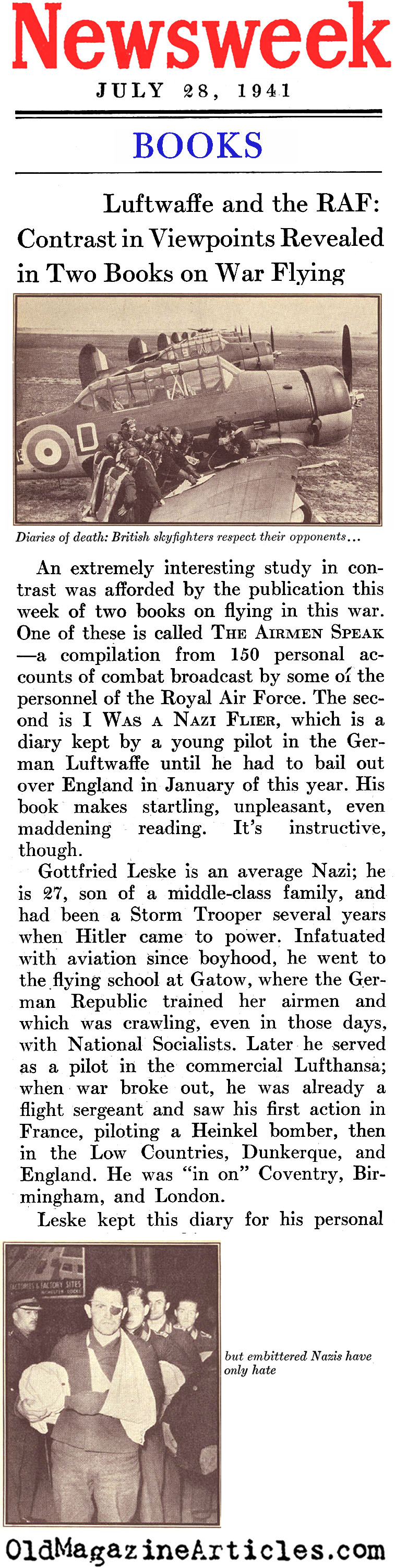 The Pilots War (Newsweek Magazine, 1941)