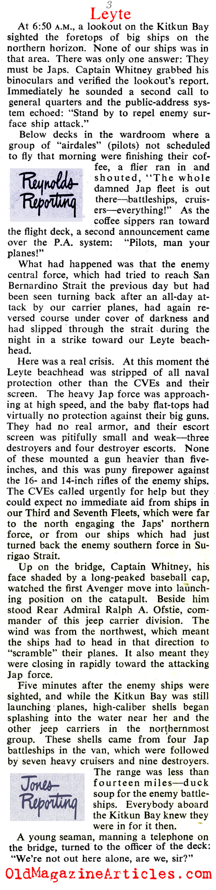 The Greatest Sea Battle (Collier's Magazine, 1945)