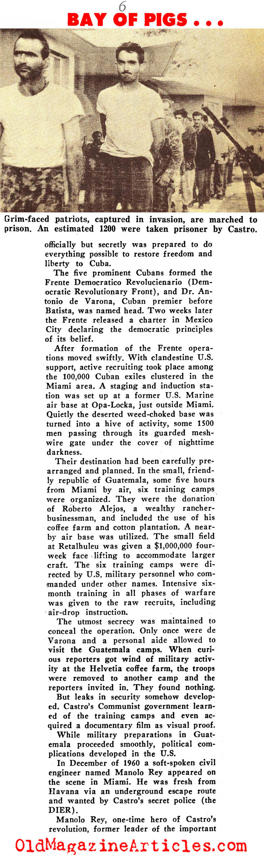 Disaster at the Bay of Pigs (Sir! Magazine, 1962)