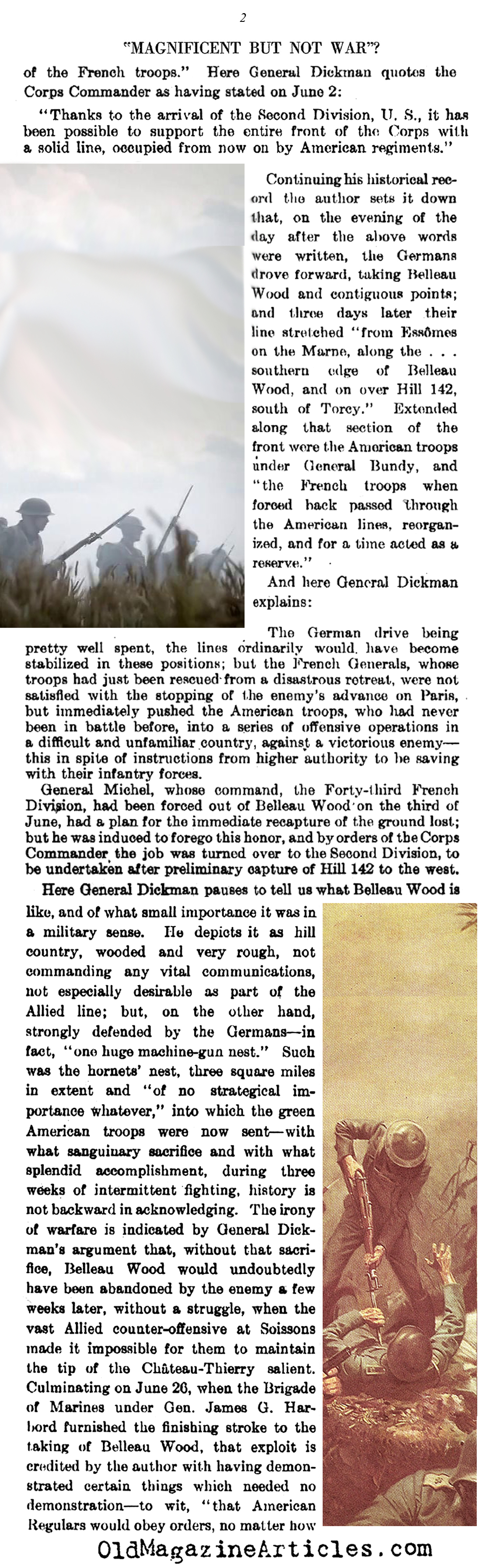 The Battle of Belleau Wood in Retropspect (Literary Digest, 1927)