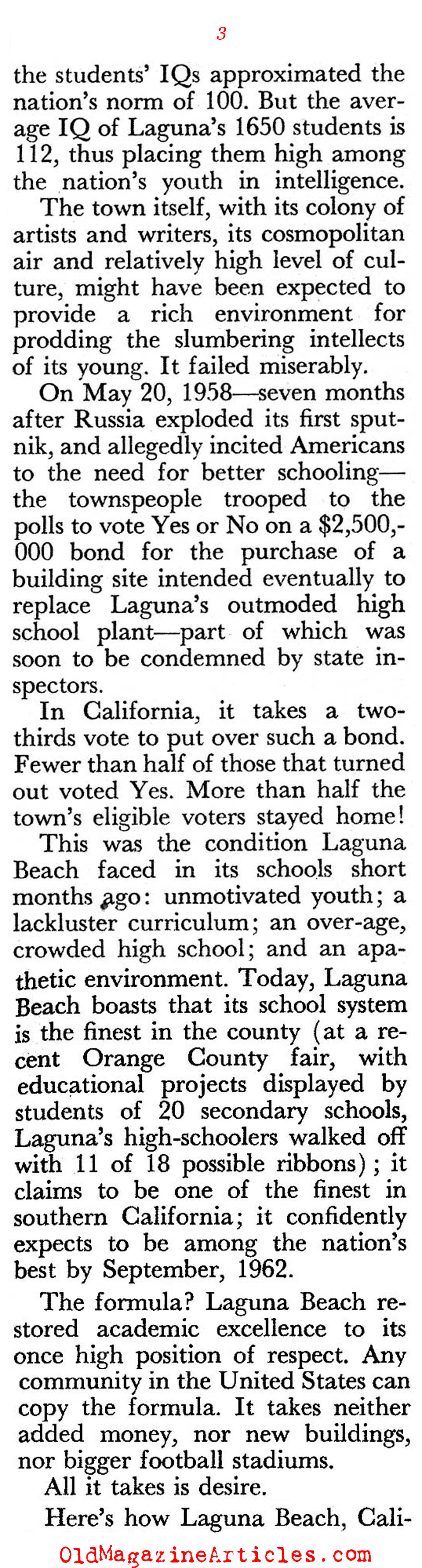 How One School Turned Itself Around (Pageant Magazine, 1961)