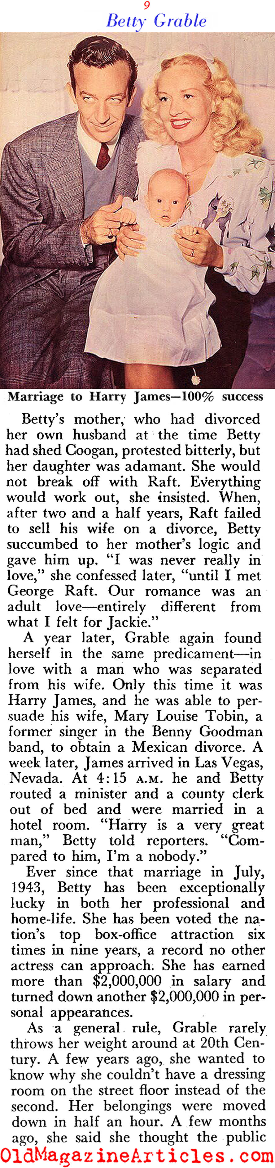 Betty Grable (Pageant Magazine, 1952)