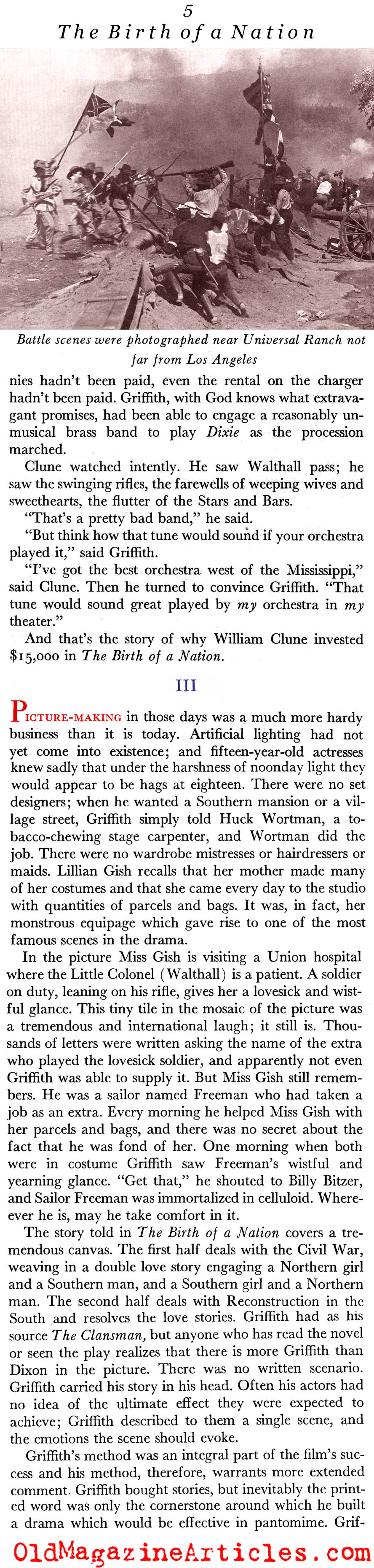 More on <i>Birth of a Nation</i> (Scribner's Magazine, 1937)