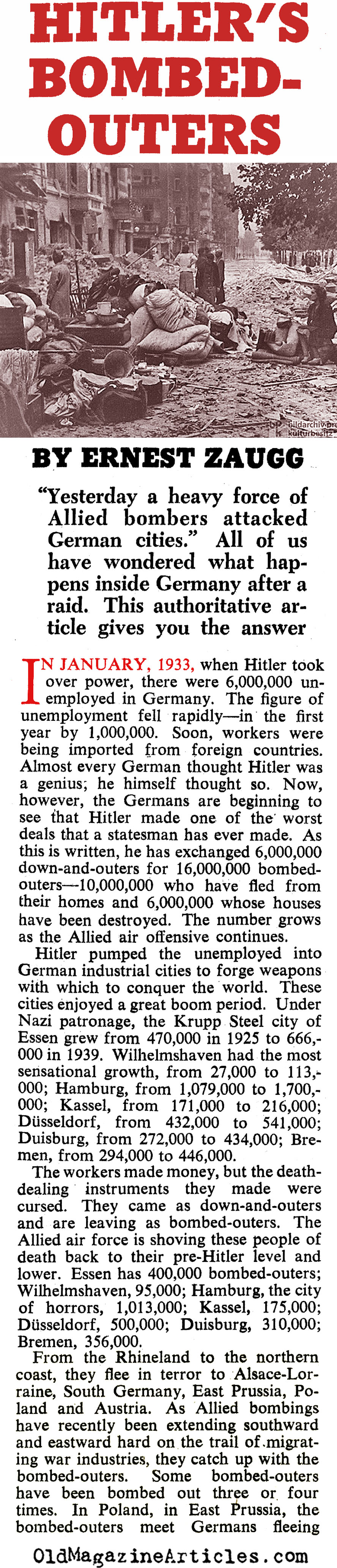 The Bombed-Out Germans (Collier's Magazine, 1944)