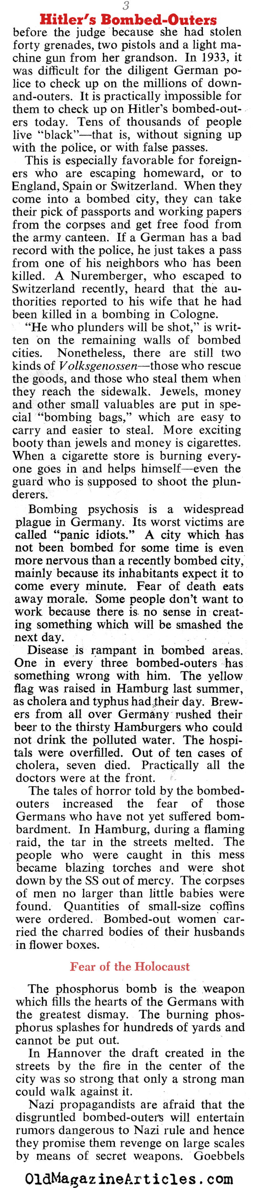The Bombed-Out Germans (Collier's Magazine, 1944)