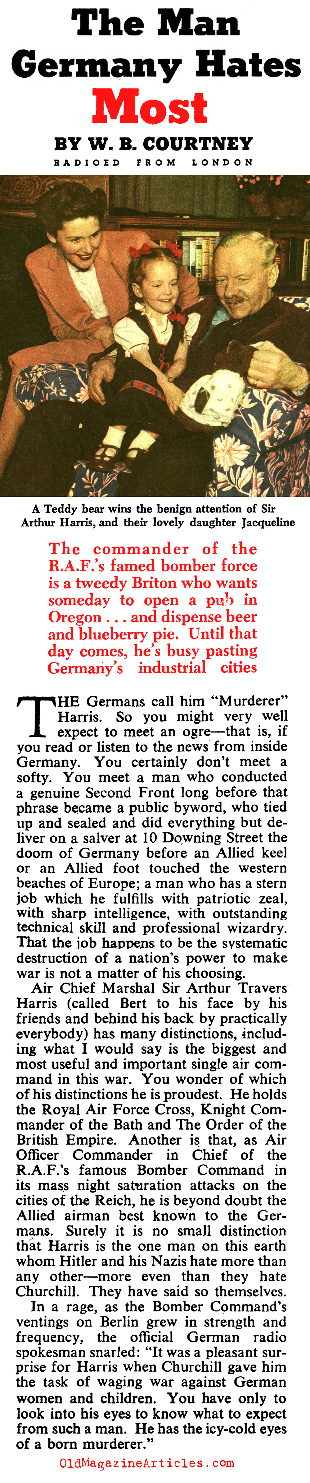 The Man Germany Hates Most (Collier's Magazine, 1944)