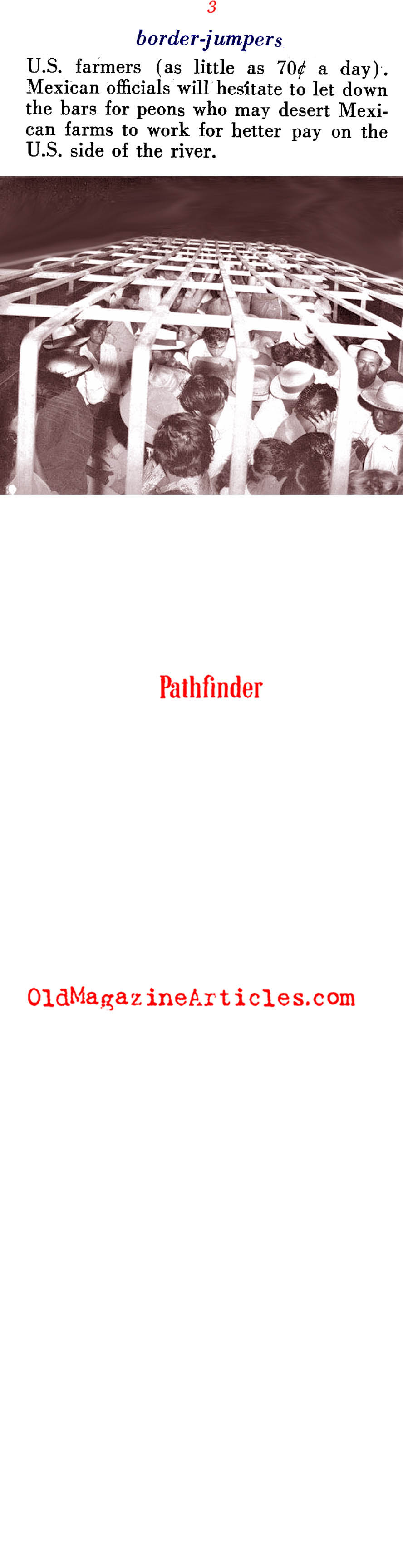 The Border-Jumper Problem<BR> (Pathfinder Magazine, 1952)