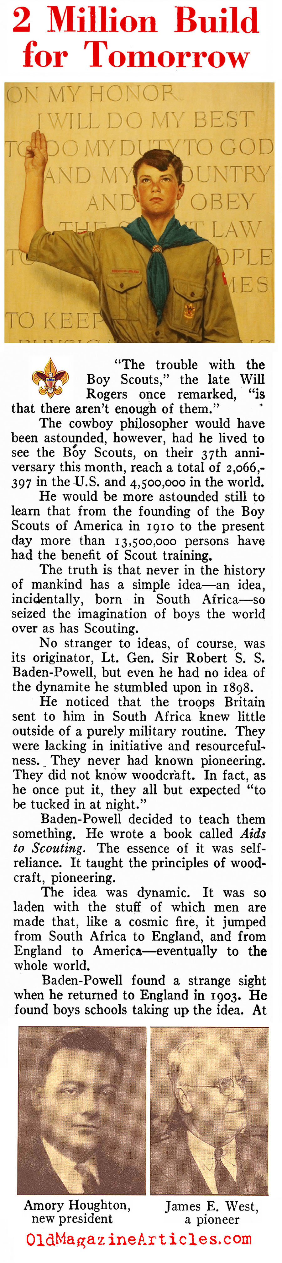 The Boy Scouts of America (Pathfinder Magazine, 1947)