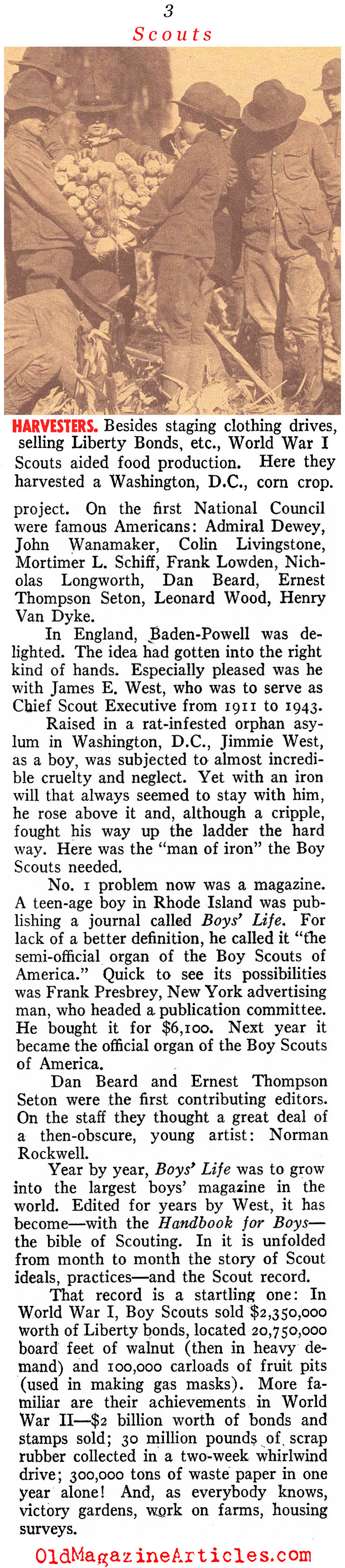 The Boy Scouts of America (Pathfinder Magazine, 1947)