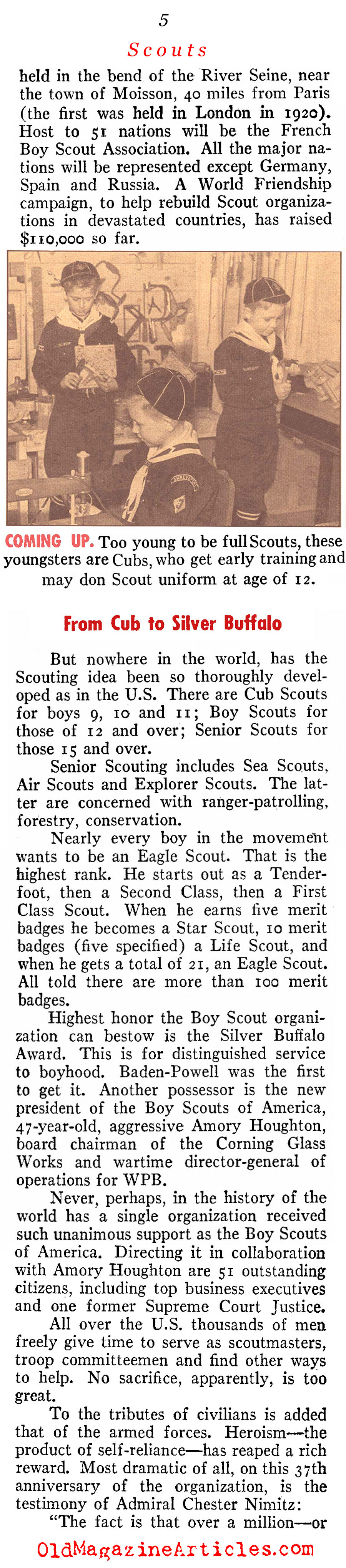The Boy Scouts of America (Pathfinder Magazine, 1947)