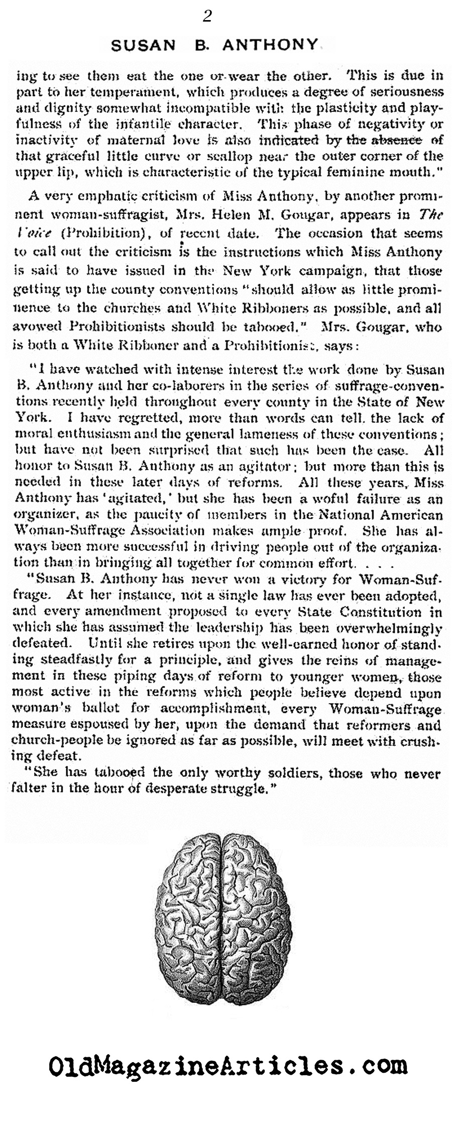 The Mind of Susan B. Anthony (Literary Digest, 1894)