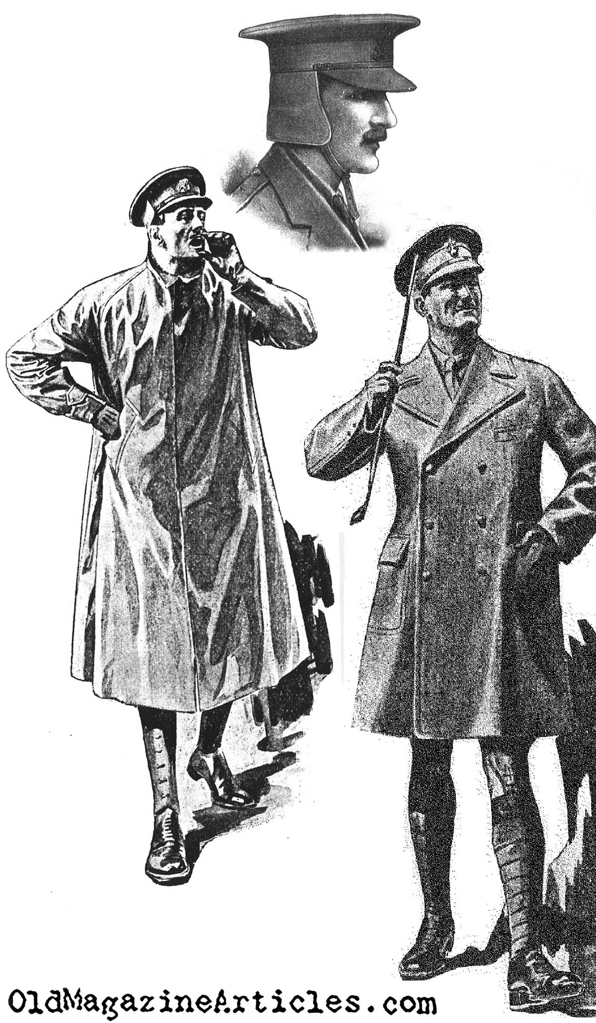 W.W. I Clip Art: British Officers