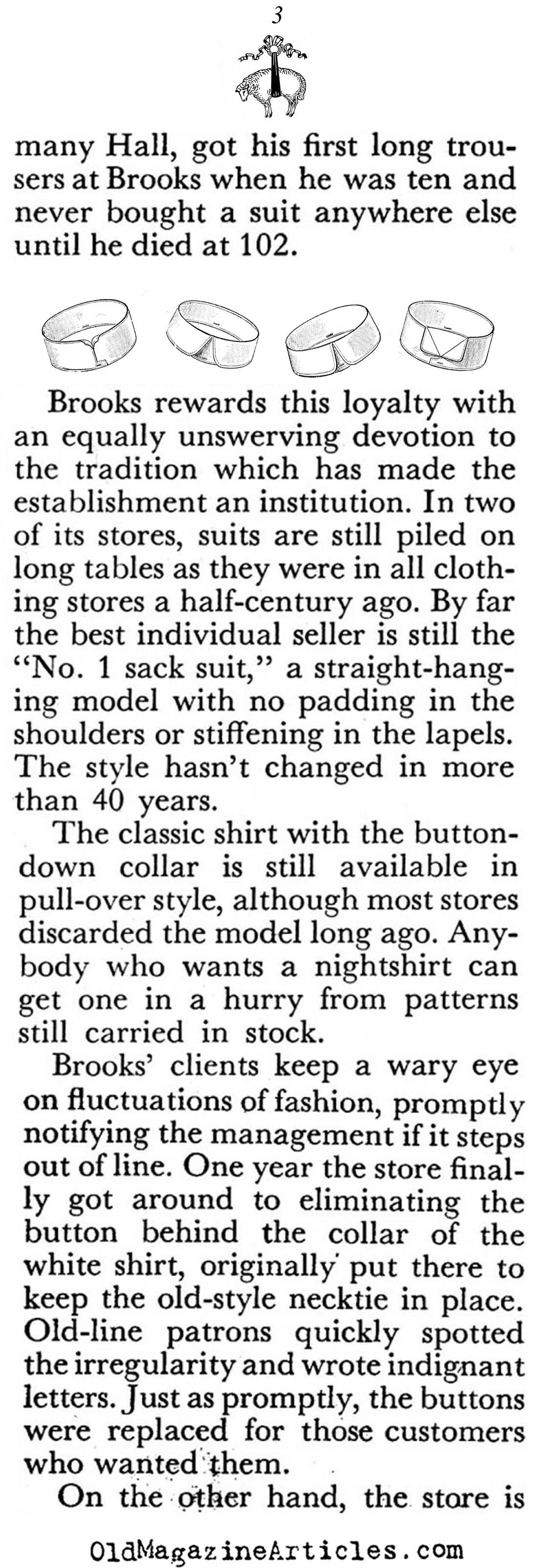 A History of Brooks Brothers (Coronet Magazine, 1950)