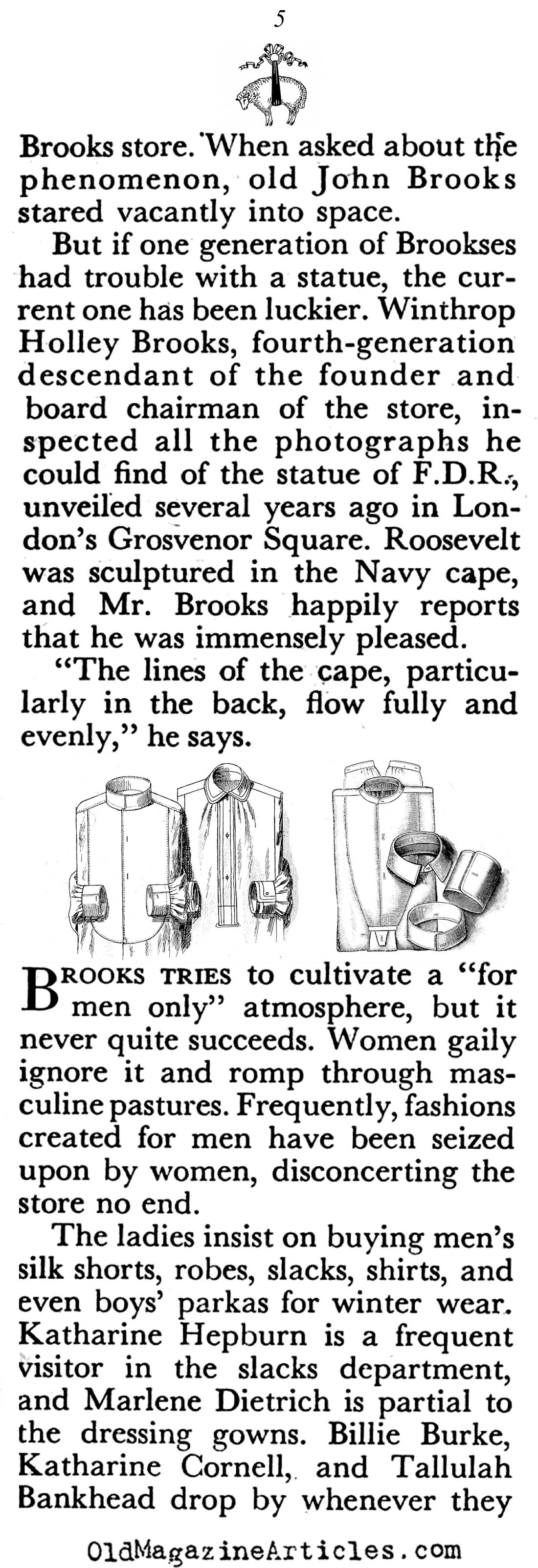 A History of Brooks Brothers (Coronet Magazine, 1950)