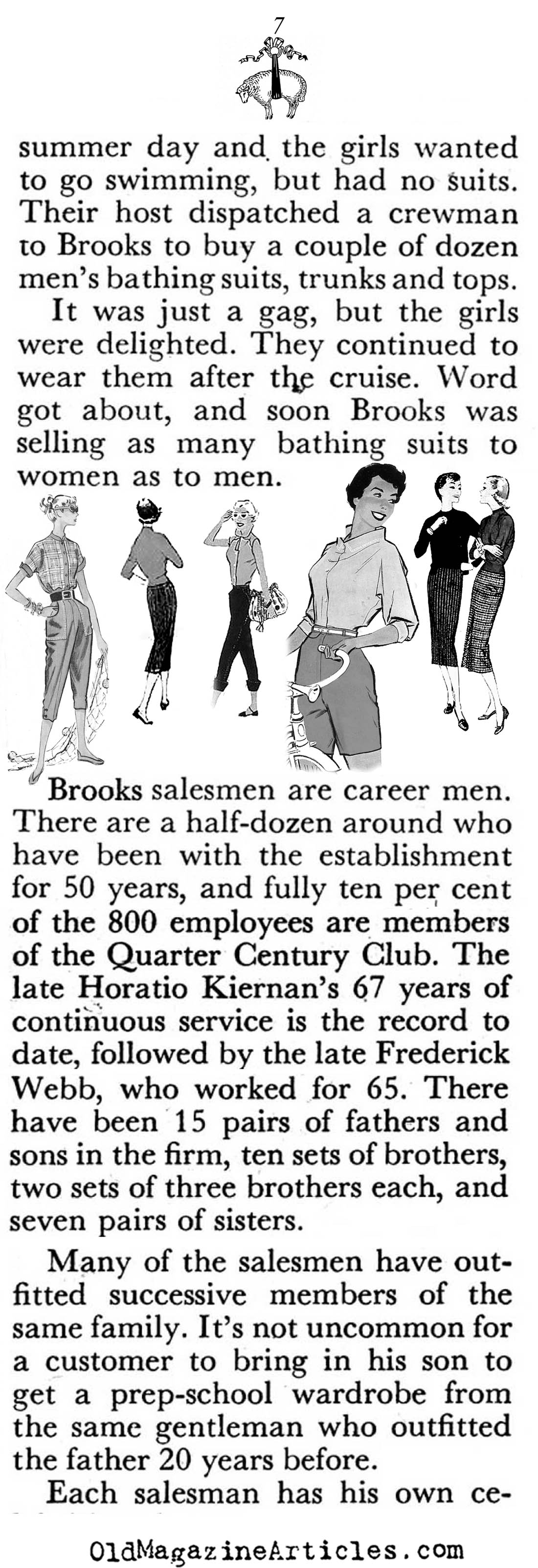 A History of Brooks Brothers (Coronet Magazine, 1950)