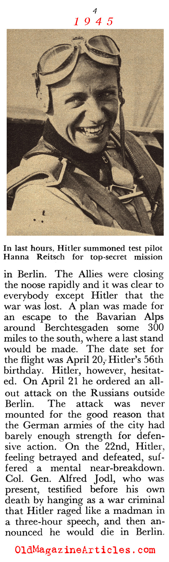 Hitler's Final Days (Pageant Magazine, 1960)