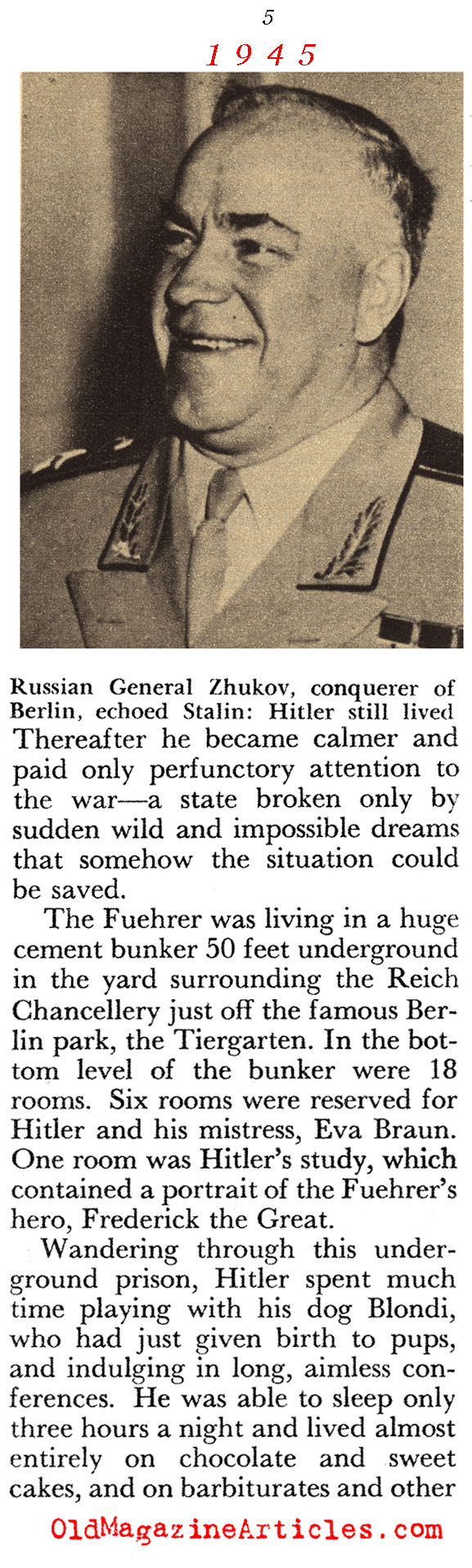 Hitler's Final Days (Pageant Magazine, 1960)