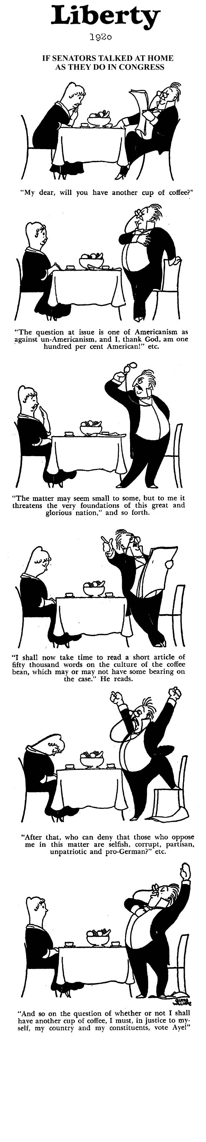 Gluyas Williams vs. The U.S. Senate (Liberty, 1920)