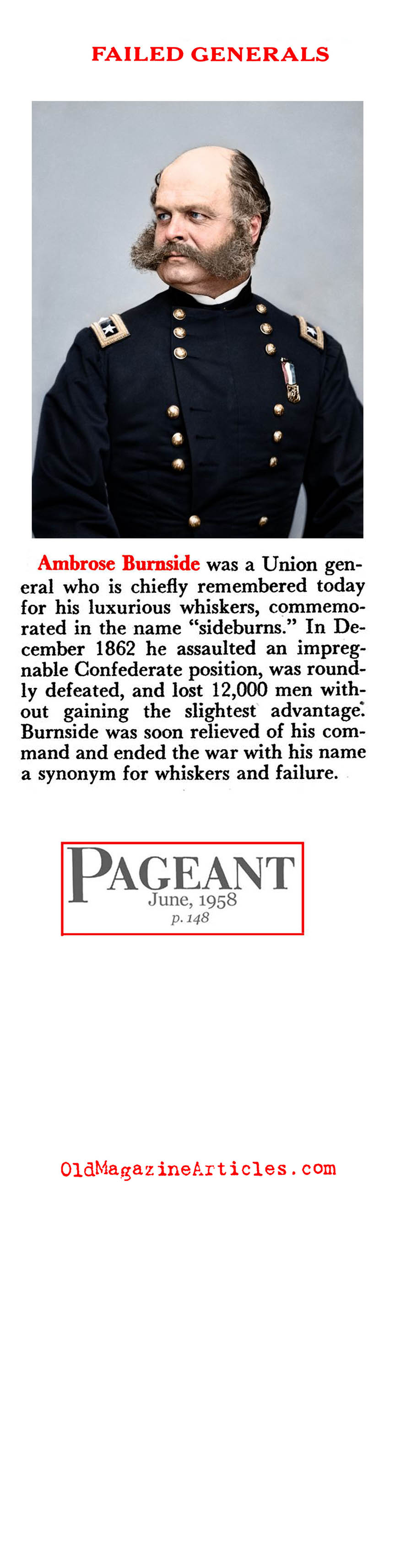 The Bad Generals (Pageant Magazine, 1958)