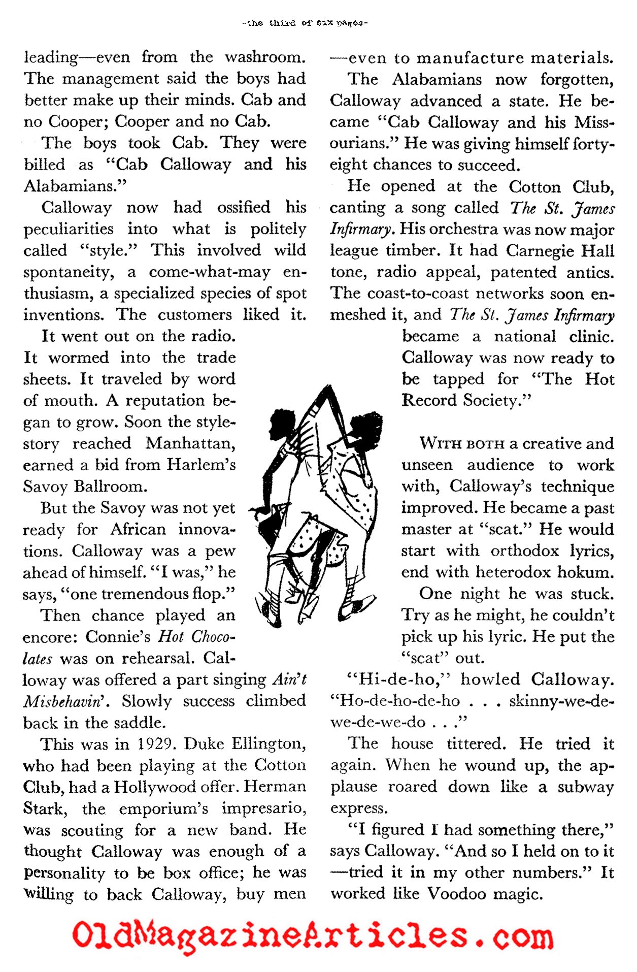 Big Bandleader Cab Calloway (Coronet Magazine, 1941)